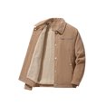 thumbnail image 2 of Gomelly Men Winter Warm Jacket Long Sleeve Outwear Casual Coat Mens Business Overcoats 2258 Khaki XS, 2 of 9