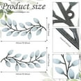 thumbnail image 2 of KY 2 Pieces Metal Tree Leaf Wall Decor Vine Olive Branch Leaf Wall Art Living Room, Hallway Wall Decor Outdoor Decoration (Black), 2 of 6