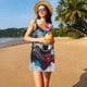 thumbnail image 3 of Fotbe Tie-Dye Wolf Head Vestido de Verano sin Mangas para Mujer – Vestido Midi Línea A, Estilo Camiseta Floral, Vestido Playero Casual y Fluido, 3 of 7