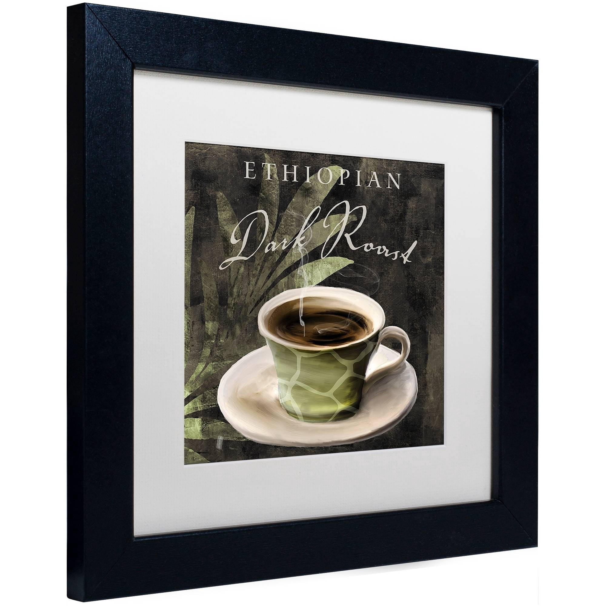 Trademark Fine Art "Afrikan Coffee III" Canvas Art by Color Bakery White Matte, Black Frame