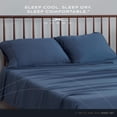 thumbnail image 5 of SHEEX Arctic Aire MAX Sheet Set, Ultrasoft Cooling Sheets with 1 Flat Sheet, 1 Fitted Sheet, and 2 Pillow Cases, King, Denim, 5 of 7