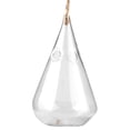 thumbnail image 1 of Terrario colgante de cristal con forma de gota de agua y flores, contenedor para decoración del hogar y el jardín, botella de cristal, 1 of 8