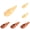 A 3PCS & B 3PCS, variant on Piwvid 2 Pcs Mini Bamboo Wooden Spoon, Short Handle Salt Spoon, Condiment Spoon for Loose Tea, Sugar, Coffee Beans, Milk Powder, Spices, Ice Cream Mini Wood Condiment Spoons