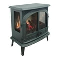 thumbnail image 4 of Modern Ember Harlowe Freestanding Electric Fireplace Stove Heater in Hunter Green | Smart Technology | WiFi App, Alexa & Google Control | 1500W | Indoor Portable Heater | Safety Shutoff, 4 of 8