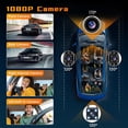 thumbnail image 5 of 360° 4 Channel Dash Cam FHD 1080P - Front Rear Left Right & Inside Recording, Night Vision, 24H Parking Mode, G-Sensor Loop Recording, 2.4inch IPS Screen Car Black Box Traffic Recorder, 5 of 8