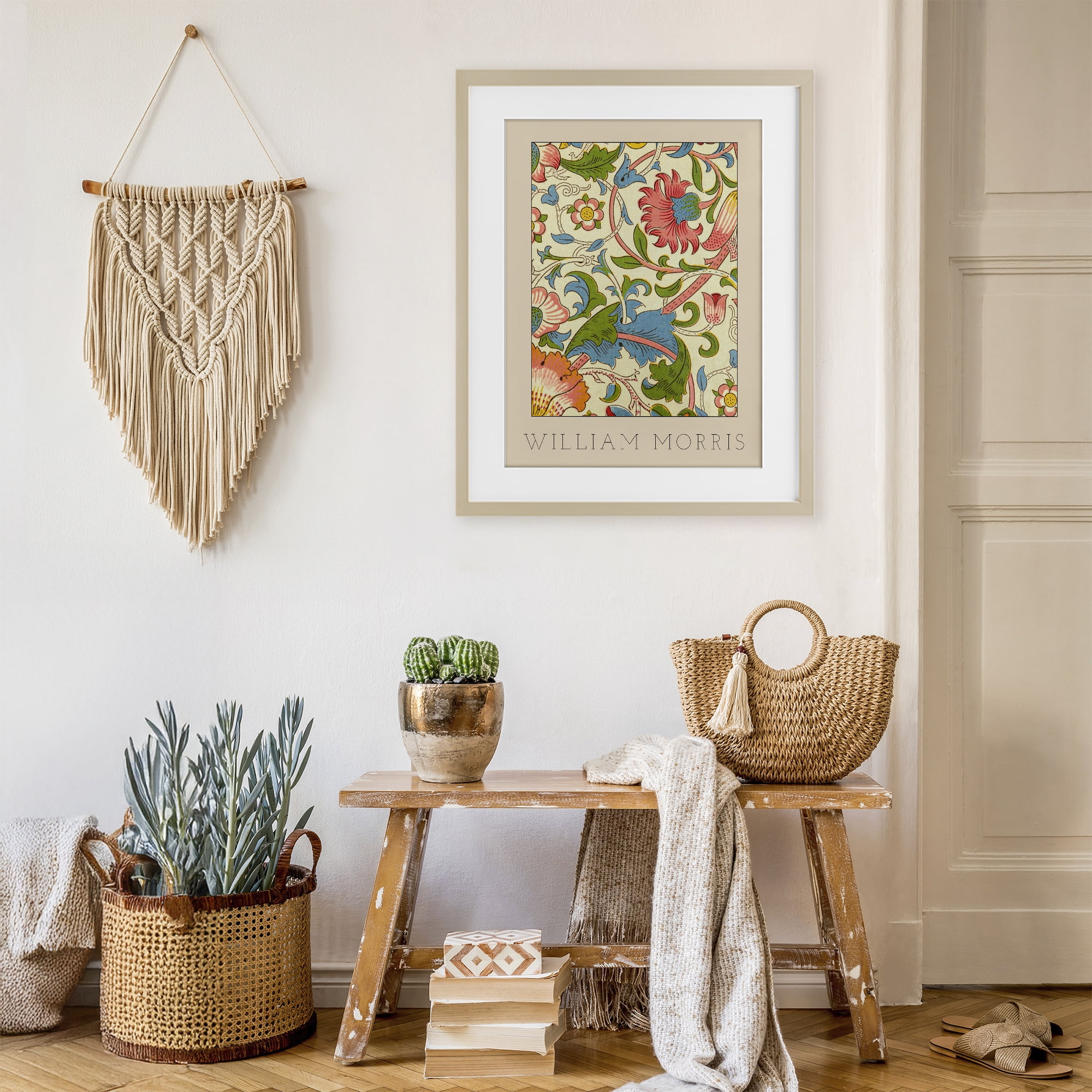 Stupell Industries Stylish Boho Classic Flowers Birch Framed Print Under Glass, design by Lil' Rue