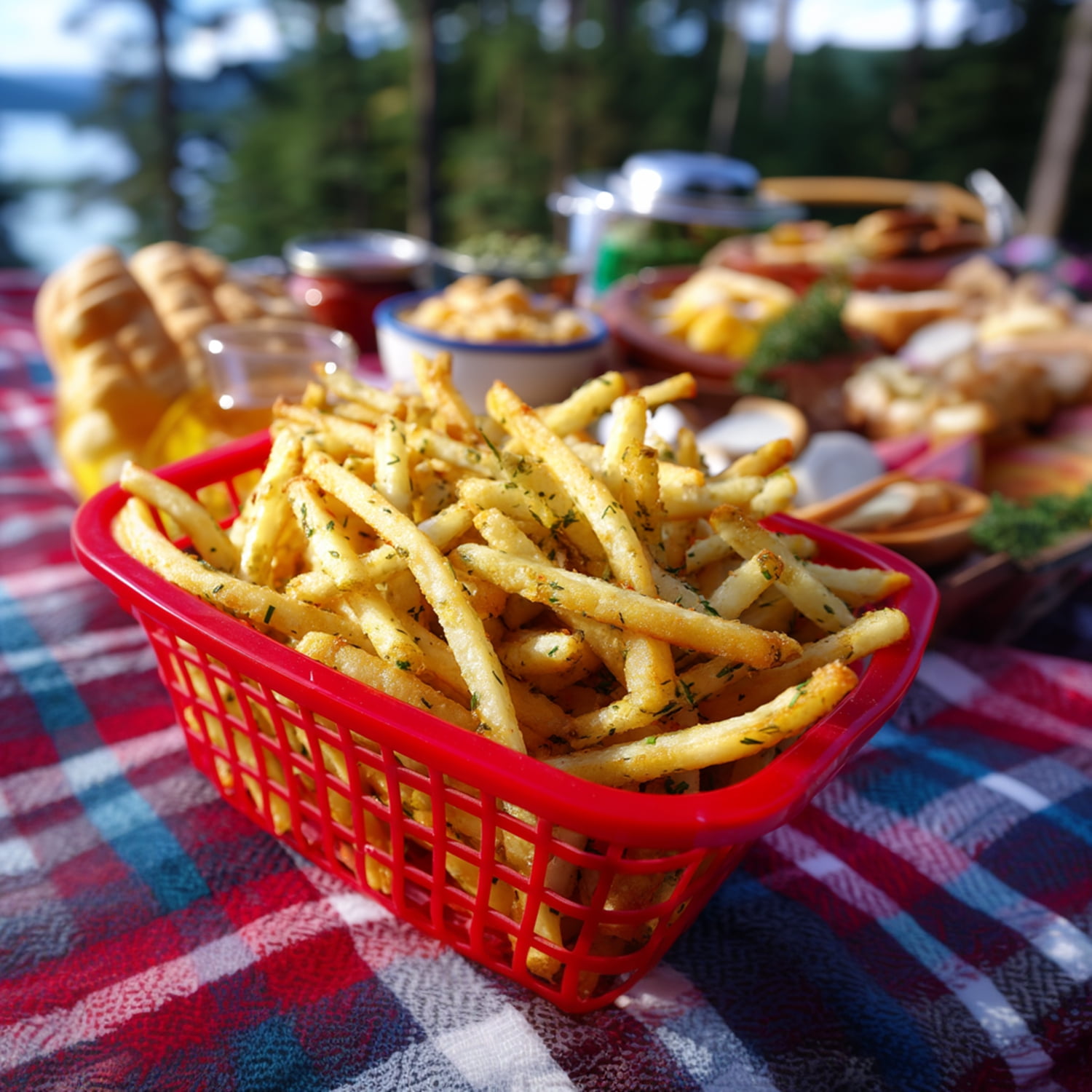 Kinder's Buttery Garlic and Herb Frozen Crispy Fries, 18 oz Bag