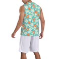 thumbnail image 2 of Naloa Cute Sloth on Floral Tree Basketball Jersey Reversible Men's Mesh Athletic Sports Shirts Training Practice S-4XLMedium, 2 of 6