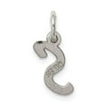 thumbnail image 4 of FB Jewels Sterling Silver Rhodium-plated Small Initial S Charm, 4 of 4