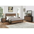 thumbnail image 2 of Bowery Hill Modern Rustic Brown Queen Bed made from Walnut and Acacia Wood, 2 of 3