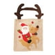 thumbnail image 1 of Injueey Bolsas de regalo de árbol de Navidad exquisitas de bolsillo de Papá Noel, bolsa de dulces portátil, adornos navideños de lino Kits de decoración para fiestas Antler El Anciano, 1 of 6