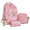 thumbnail image 7 of HJYCHN School Backpack for Boys Star Print 3Pc Set Daypack with Crossbody Pencil Case Charm Back to School Supplies for Kids Backpack for Girls Pink, 7 of 7