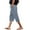 Grey, variant on Capri Pants for Women Spring Summer Relaxed Fit Lightweight Elastic Waist Straight Leg Cropped Pants Capris with Pockets
