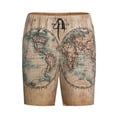 thumbnail image 4 of Easygdp The World is Hemisphere Men's Short Pajama Pants, Sleep Shorts, Household Pants, Casual Pants with Pockets - X-Large, 4 of 9