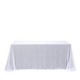 thumbnail image 4 of Balsa Circle White 90" x 156" Sequin Rectangular Tablecloth Dining Table Linens, 4 of 8