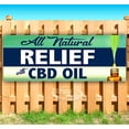 thumbnail image 1 of All Natural Relief With CBD Oil Blue 13 oz Vinyl Banner With Metal Grommets, 1 of 4