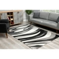 thumbnail image 3 of Rug Branch Modern Abstract Boho Black Grey Indoor Runner Rug - 2x13, 3 of 5