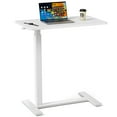 thumbnail image 6 of Kayerdos Overbed Table, Adjustable Overbed Bedside Table with Wheels, Bed Desk & Couch Desk, Rolling Over Bed Bedside Table for Hospital and Home White，Wood, 6 of 9