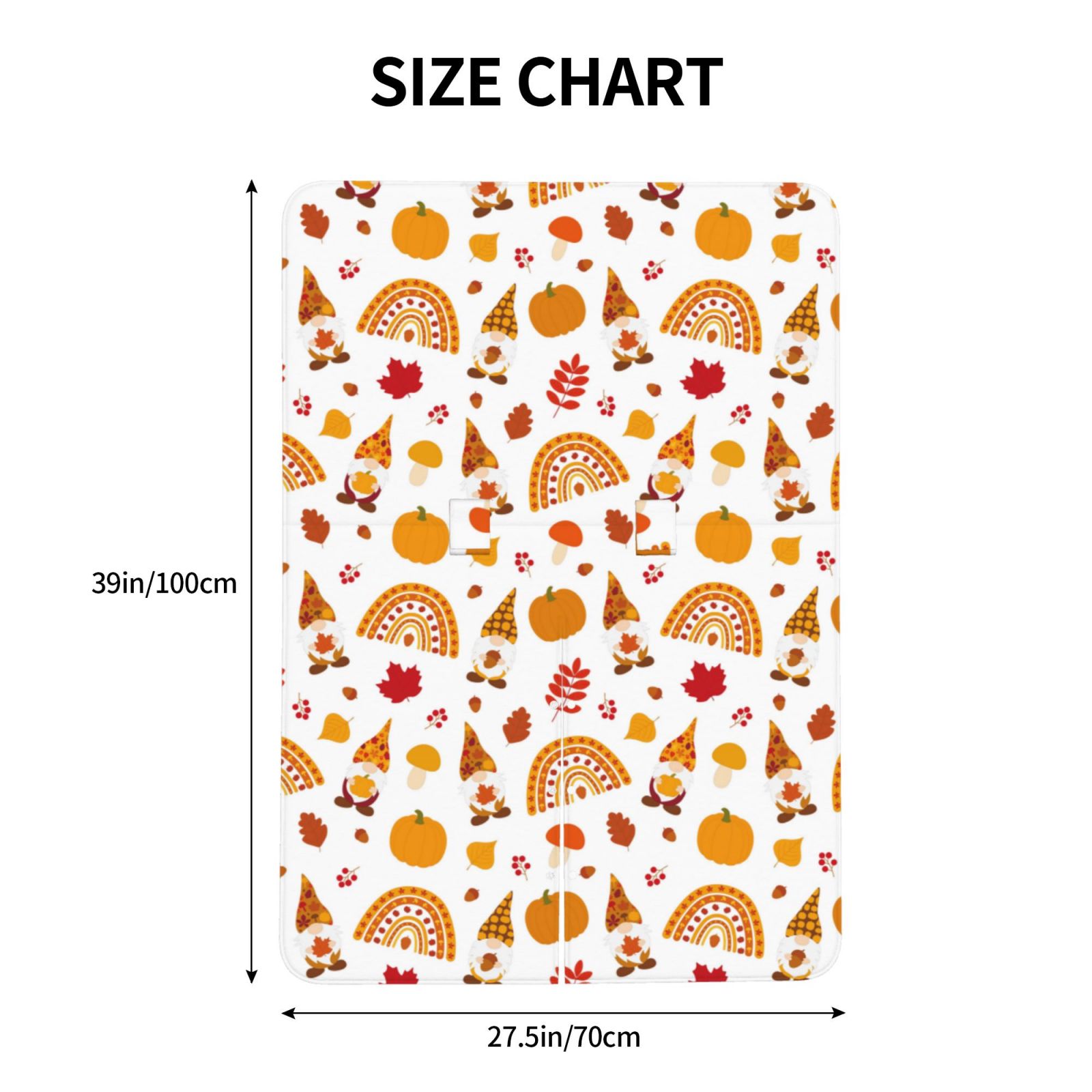 Naloa Fall Gnomes Harvest Baby Car Seat Cover, Breathable Baby Carrier Cover, Multiuse Baby Carrier Cover & Nursing Breastfeeding Cover