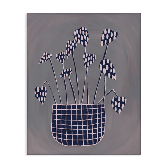 Stupell Industries Modern Spotted Plant Leaves Floral Patterned Canvas Art, 24 x 30, by Birgit Maria Kiennast