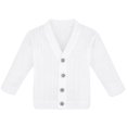 thumbnail image 2 of Lilax Baby Boy Cable-Knit Basic Knit Cardigan Sweater 12-18 Months White, 2 of 6