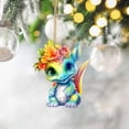 thumbnail image 3 of Cartoon Cute Baby Animal Acrylic Christmas Tree Ornament Hanging Decoration for Festive Party, 3 of 4