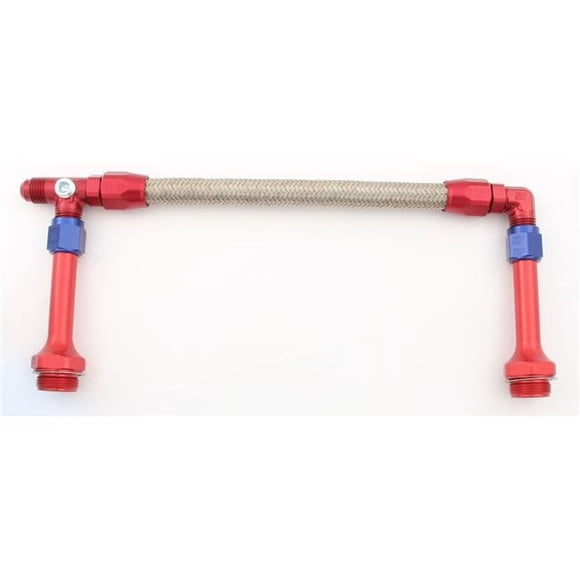XRP-Xtreme Racing Products XRP731006 Competition Style Forged Fuel Line Kit with Male 6 AN Inlet Tapped with 0.12 in. NPT for Fuel Pressure Gauge Takeoff