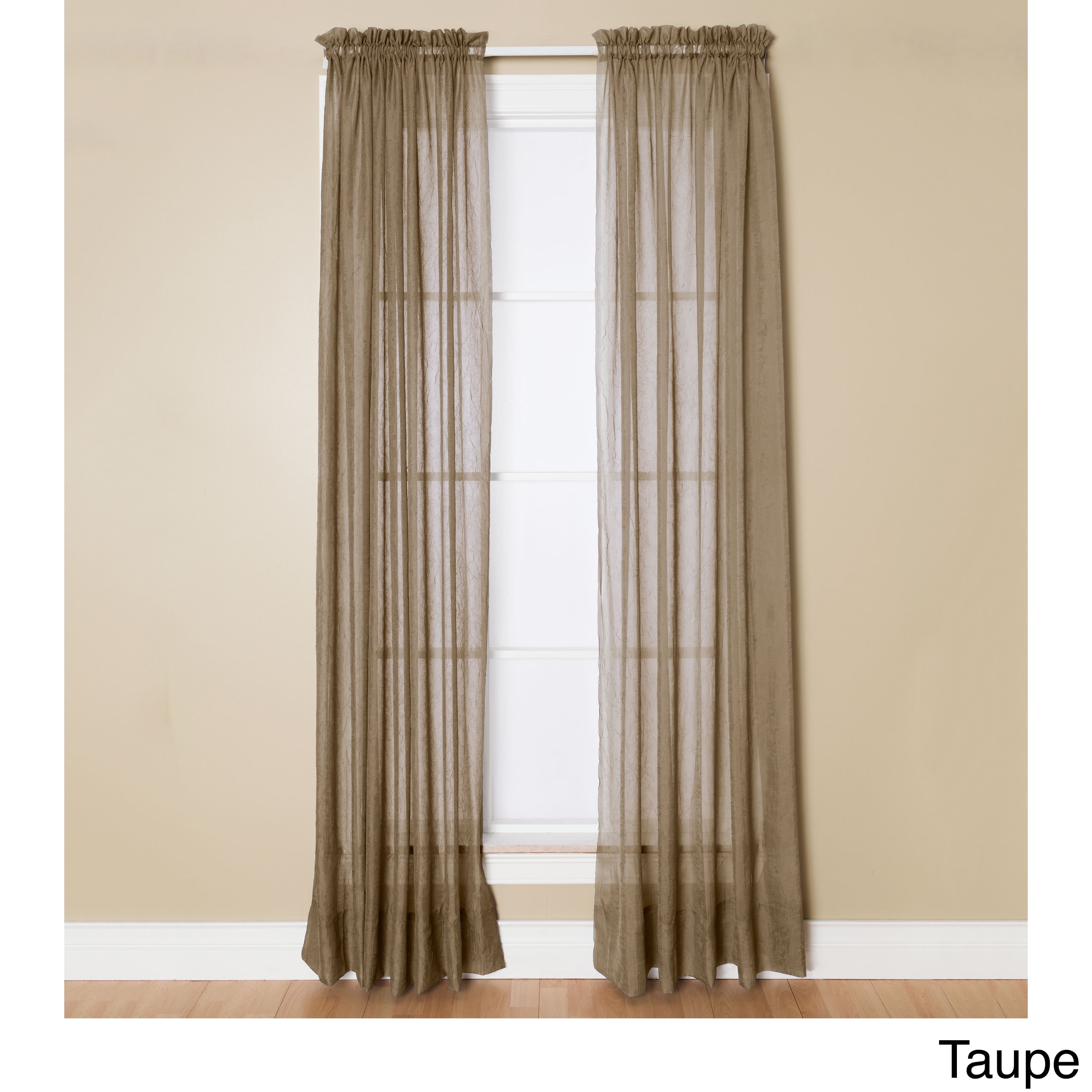 Miller Curtains Preston Sheer 108-Inch Rod Pocket Curtain Panel - 52 X ...