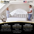 thumbnail image 6 of full size premium mattress pad protector - waterproof & hypoallergenic cover - vinyl free, terry cotton topper - by calmnitetm, 6 of 6