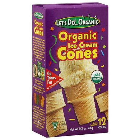 Let's Do...Organic Ice Cream Cones, 2.3 oz (Pack of