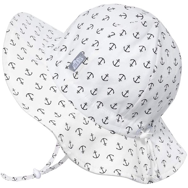 Chapeau de Soleil d'Été en Coton pour Garçons, UPF 50+ Protection, Réglable
