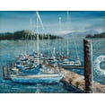 thumbnail image 2 of Monahan, Jodi 32x26 Gold Ornate Wood Framed with Double Matting Museum Art Print Titled - Dayton Sails, 2 of 4