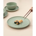 thumbnail image 5 of JoyJolt Mesa 6pc Stoneware 10.5" Dinner plate set - Desert Sage Green, 5 of 8