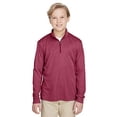 thumbnail image 1 of Youth Zone Sonic Heather Performance Quarter-Zip - SP MAROON HTHR - M, 1 of 3