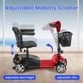 thumbnail image 6 of WOOKEN 4-Wheel Mobility Scooter for Seniors&Adults,17 Miles Foldable Electric Mobility Scooter,250W Powered Electric Wheelchair Device for Adults 330lbs,Basket,Compact Moving for Travel, 6 of 15