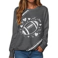 thumbnail image 7 of Godom Oversized Sweatshirt for Women Rugby Graphic Pullover Long Sleeve Drop Shoulder Fleece Sweatshirt, 7 of 7