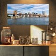thumbnail image 1 of Summer Day Brooklyn Bridge - Cityscape Canvas Print, 1 of 3