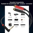 thumbnail image 2 of Misright Stereo Splitter Y Adapter 1/4inch 6.35mm Stereo Male to 6.35mm Female, 2 of 11