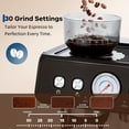 thumbnail image 2 of EastVita Stainless Steel Espresso Machine With Grinder And 20 Bar Pressure 2.8 Litre Removable Water Tank Latte/Cappuccino Milk Frother And Steam Wand, 2 of 7
