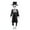 Black, variant on Nilvkv Halloween Decorations Ghost House Halloween Skeleton Bride Groom Decoration Chamber of Horror Bar Party Scene Decoration Trick Props