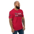 thumbnail image 4 of AMERICAN DAD Fitted men T-shirt (Red, M), 4 of 4