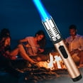 thumbnail image 5 of Windproof Torch Lighter, Cool Lighters for Men with Straight Flame for Outdoor Camping, BBQ, Cigar & Emergency Use - Refillable Butane Jet Lighter, 5 of 6