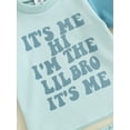 thumbnail image 6 of Bagilaanoe 2pcs Toddler Brother and Sister Matching Outfits Baby Boy Girl Shorts Set Short Sleeve T Shirt Tops + Shorts 6M 12M 18M 24M 3T Kids Contrast Color Summer Clothes, 6 of 8