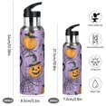 thumbnail image 2 of Yayeee 33oz Insulated Water Bottle Double Wall Stainless Steel with Flip Straw Lid, Halloween Pumpkin, 2 of 7
