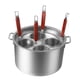 thumbnail image 4 of Colador de espaguetis Strade Fareast Limited de Acero inoxidable con 4 agujeros, 4 of 8