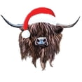 thumbnail image 3 of CafePress - Highland Cow Santa Hat Xmas - 15 oz Ceramic Large White Novelty Mug, 3 of 6