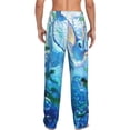 thumbnail image 3 of Vaporeon Men's Pajama Pants, Ultra-soft Comfy Casual Lounge Pants, Graphic Printed Sleep Pjs Bottoms With Drawstring Pockets, 3 of 8