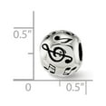 thumbnail image 2 of 925 Sterling Silver Reflections Enameled Musical Notes Bead; for Adults and Teens; for Women and Men, 2 of 3