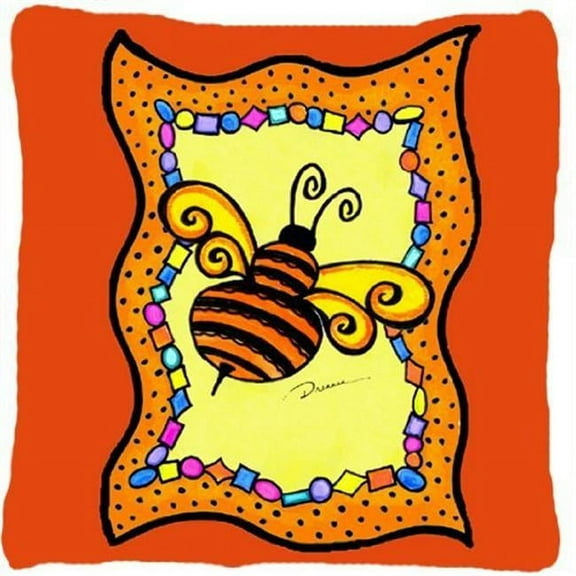 Carolines Treasures LD6050PW1414 14 x 14 in. Bee Fabric Decorative Pillow