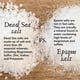 thumbnail image 3 of Bath Salts One With Nature Sal del Mar Muerto, 2,27 kg, 21 minerales, 3 of 6